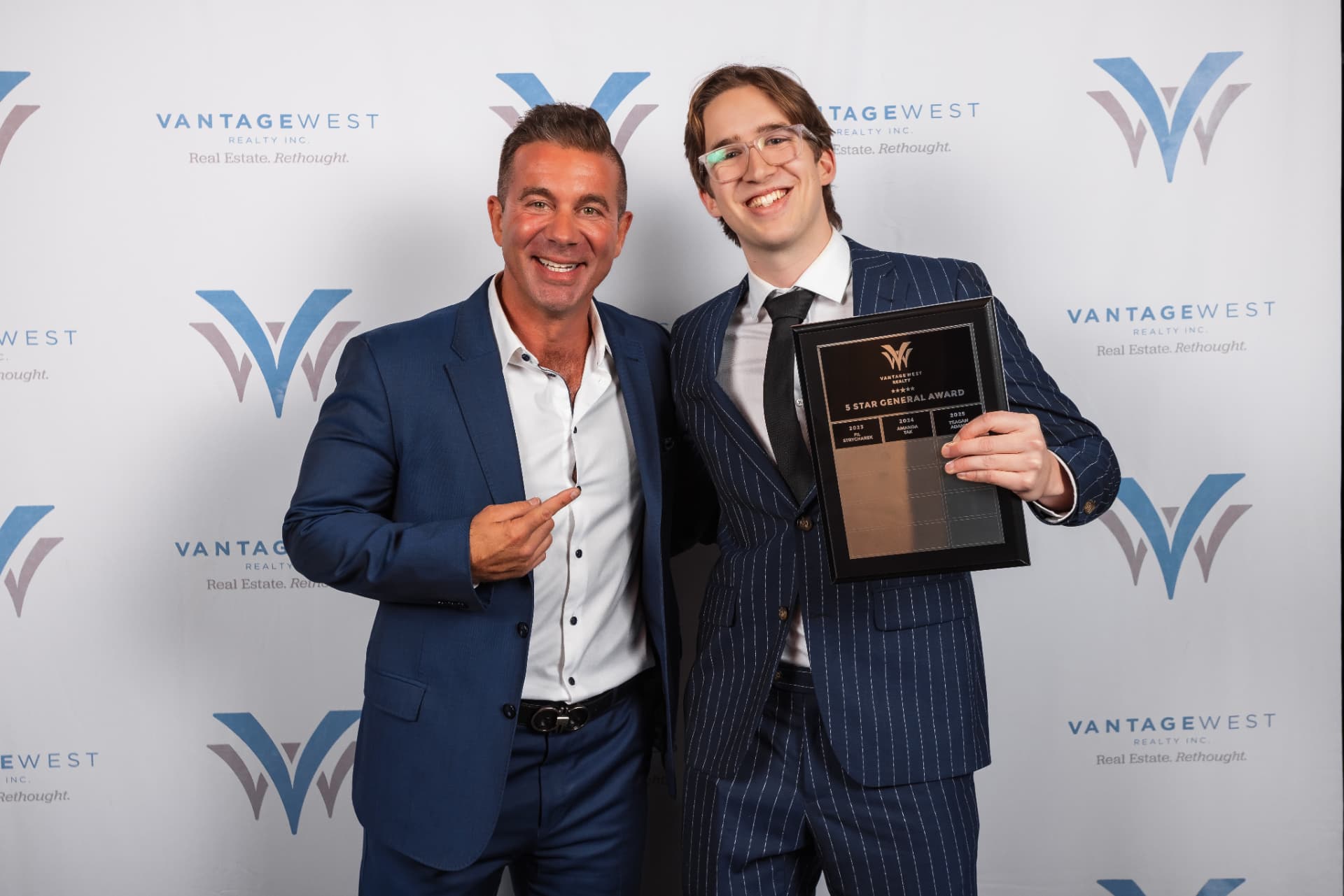 Teagan Adams at the Vantage West Realty awards night